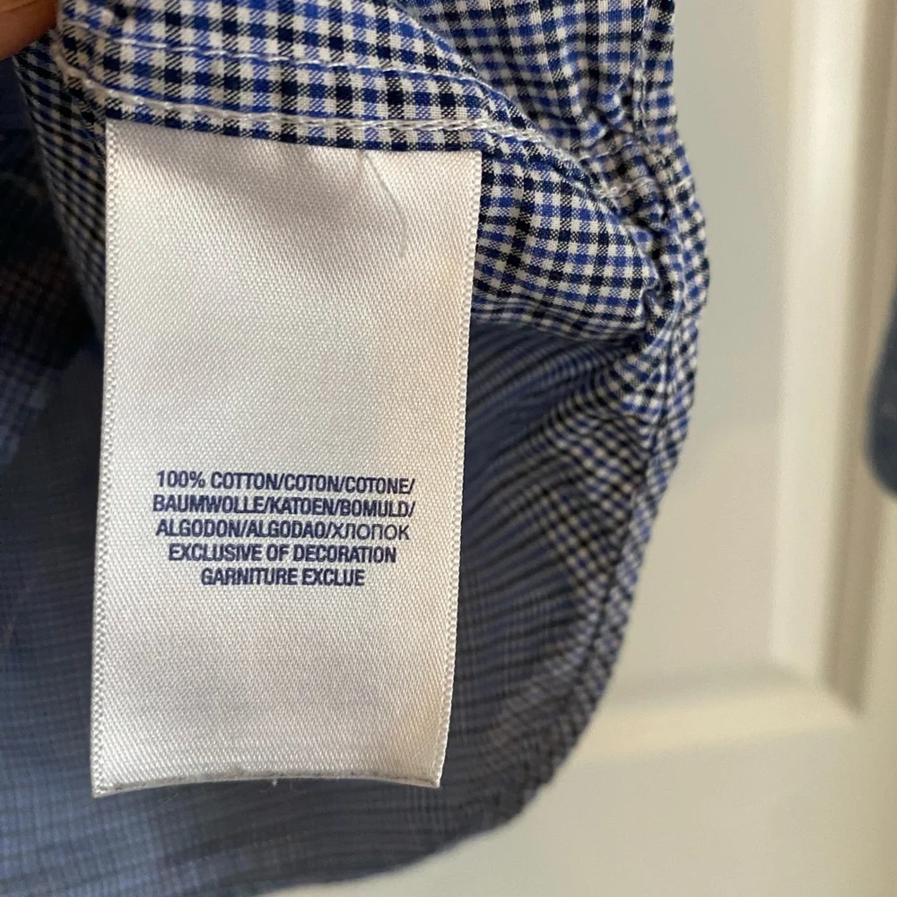 Ralph Lauren‎ Kids Navy and White Gingham Shirt